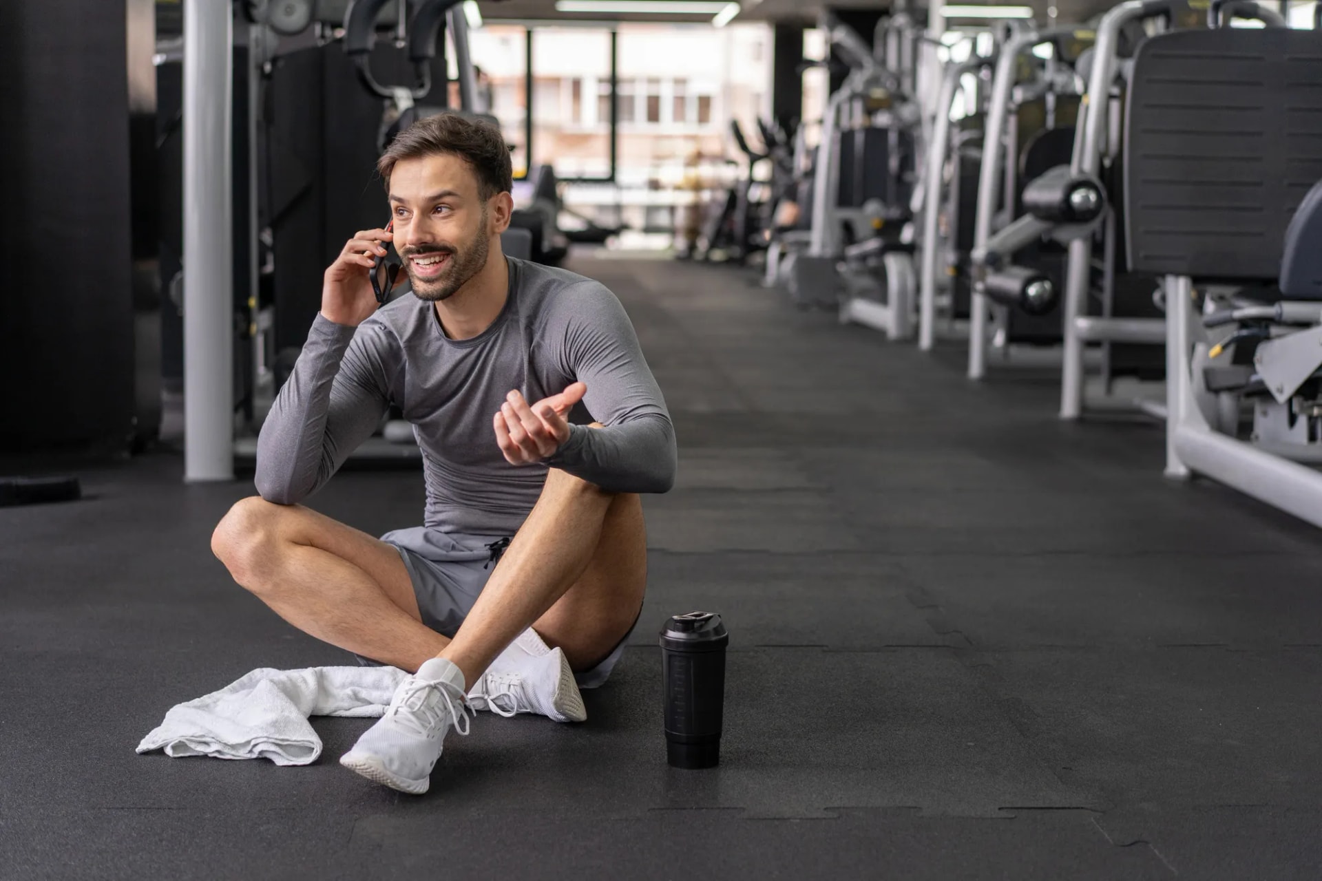 Gym trainer using a secondary phone number